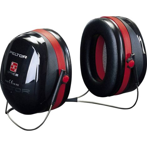 Peltor Cuffie Di Protezione Udito Rosso-Nero