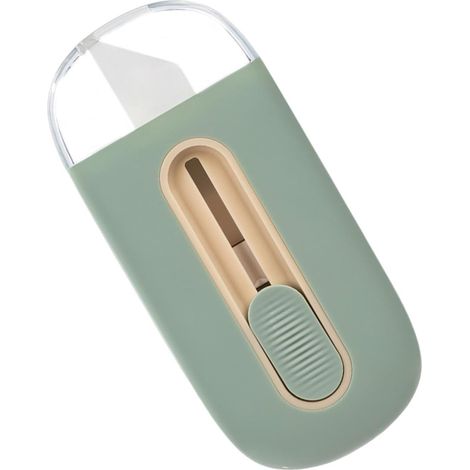 Paketöffner-Werkzeug, Papierschneider-Auspackwerkzeug Robuster und sicherer Kartonschneider mit automatischer Verriegelungsfunktion, Brieföffner für Kartons, Schaumstoffkern (1/5)