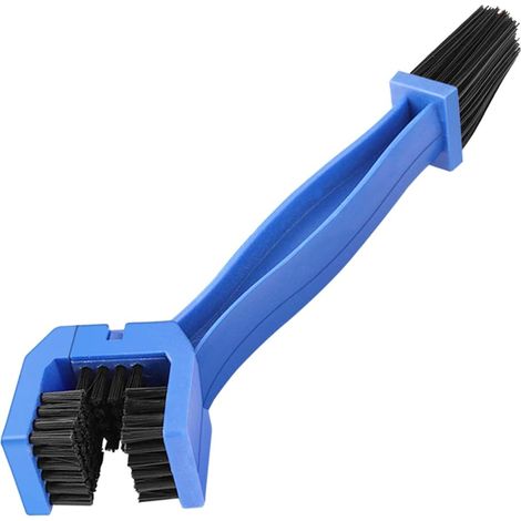 Cepillo para limpiar cadenas de moto, bicicleta, kart, etc Doble Cabezal, Nylon / ABS Reforzado (1/4)