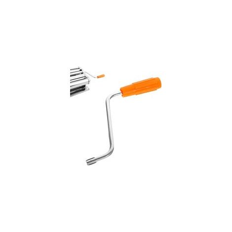 Manivelle Manuelle Universelle pour Machine à Pâtes, Laminoir/Nouilles - Poignée de Remplacement Ergonomique en Métal, Compatible avec la Plupart des Machines à Pâtes Domestiques (Orange)