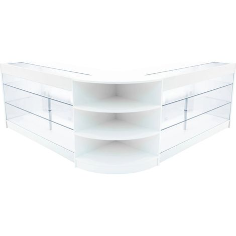 Apollo LED Shop Counter Set LM60 & 2 x K1500 - White