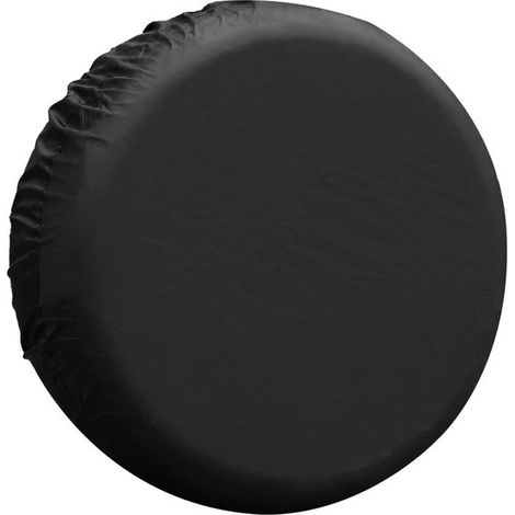 Housse de roue de secours - Noire - Protection pour pneu de secours - Imperméable et résistante aux UV - Utilisable pour ranger les pneus hiver et été (1/5)
