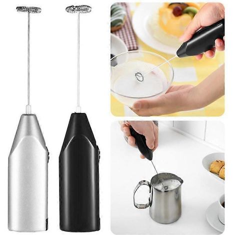 Mini batteur électrique à poignée, fouet à main pratique pour boissons au lait et café, batteur à œufs électrique, mousseur à œufs, accessoires de cuisine (1/2)