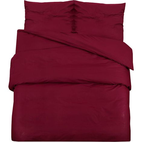 Maison Exclusive - Ensemble de housse de couette Bordeaux 260x240 cm Coton (1/5)
