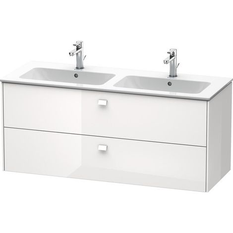 Meuble sous-vasque BRIOSO 553x1290x479mm poignée chromé pinède