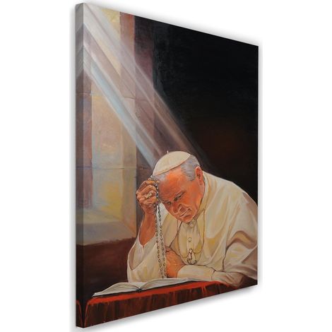 Tableau sur toile Le pape Jean-Paul II 60x90 (1/4)