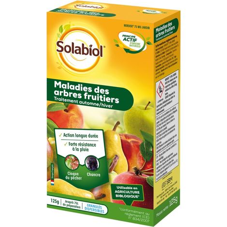 Insecticide biologique 125g – Lutte contre mildiou et bactériose – Action longue durée – Utilisable en agriculture biologique – Solabiol (1/5)