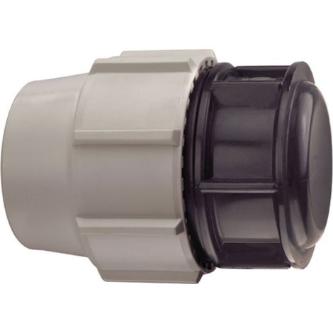 Tappo Femmina a Compressione in Polipropilene 7120 Bianco Ø 90 PN16 PSN