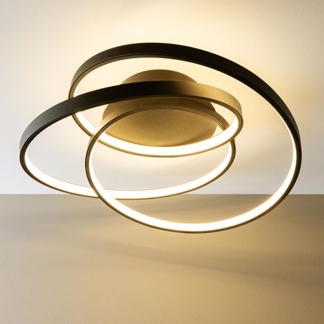 BRILLIANT Labyrinth LED Deckenleuchte 40cm schwarz 1x LED integriert, 40W LED integriert (SMD), (Lichtstrom: 4700lm, Lichtfarbe: 3000K) (1/5)