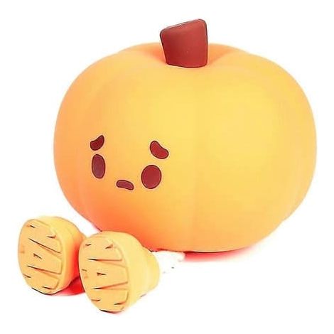 Veilleuse mignonne en forme de citrouille, lampe tactile, veilleuse de Noël Squise en silicone LED rechargeable (1/5)