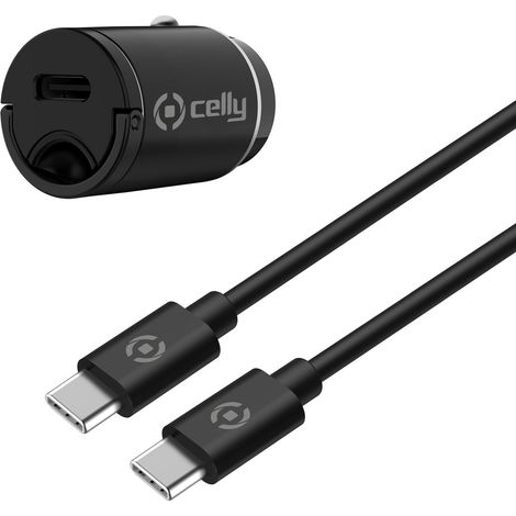 Autoladegerät Mini USB-C PD 20 W + USB-C-zu-USB-C-Kabel (1/4)