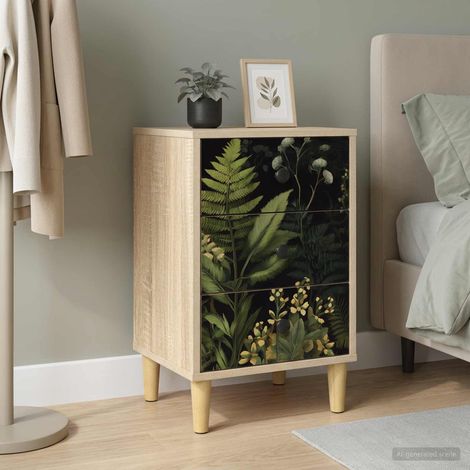 vidaXL Armadio da Notte RHENEN Rovere Sonoma 36 x 33 x 60 cm (1/5)