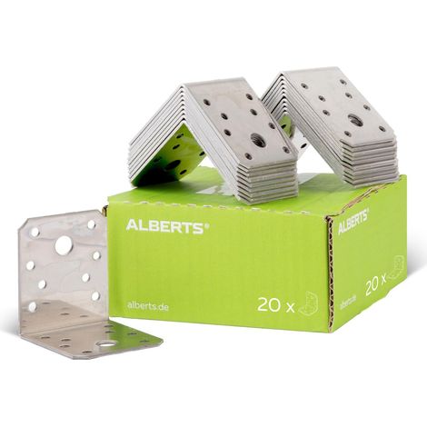 GAH-Alberts 327149 Squadretta di Giunzione, Acciaio, 70 x 70 x 55 mm / 20 pezzi (1/4)