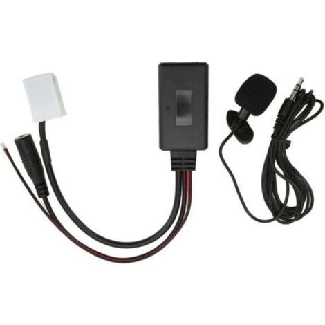 12Pin Autoradio RD4 Bluetooth Musique Aux Audio Cble Adaptateur Remplacement pour Citroen C2 C3 C4 C5 C6 C8Avec Microphone