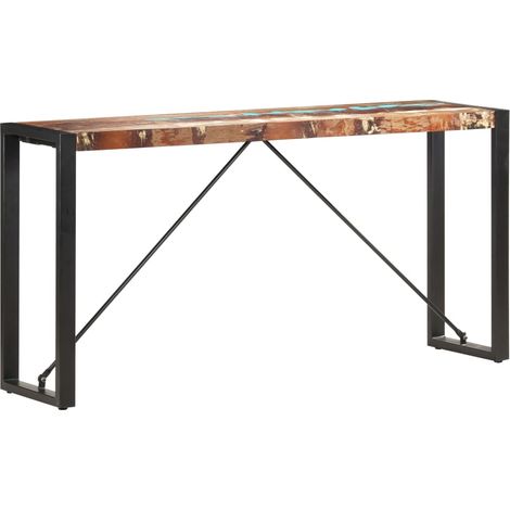 Mesa consola de madera maciza reciclada 150x35x76 cm vidaXL (1/5)