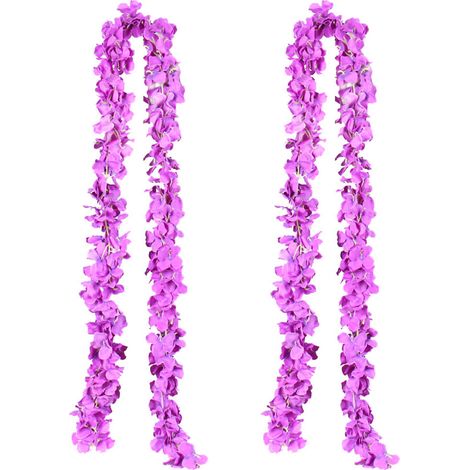 2 Fleurs Artificielles Suspendues - Décoration de Plafond et Porche, Fausses Fleurs Tombantes sans Entretien (1/4)