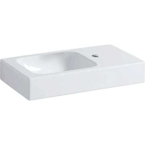 Geberit iCon Waschtisch 530 × 310 mm, weiß, Ablagefläche rechts, (1/5)
