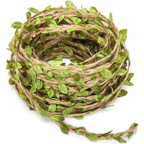 Guirlande à Feuilles Artificielles - 20M - DéCoration Murale Rustique en Feuillage Artificiel Style Liane De Jungle pour Jardin ou Mariage (1/5)