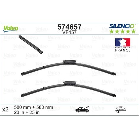 VALEO Balais d'essuie-glace VF457 X2 574657