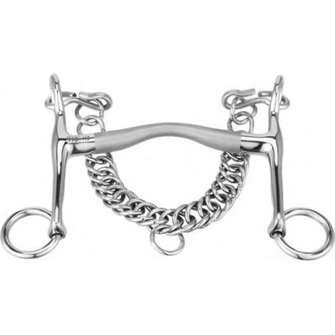 Snaffle bit Sprenger weymouth 14 mm anatomico argento