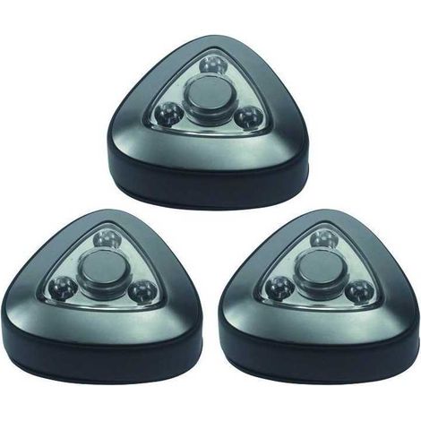 Lámpara para Armarios Vigor Clic Set de 3 Piezas Adhesiva LED 3