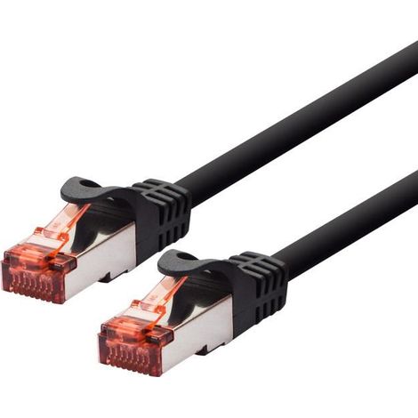 Cable de conexión profesional Logon CAT6 F/UTP - 15 m Negro, TCF66F150BL