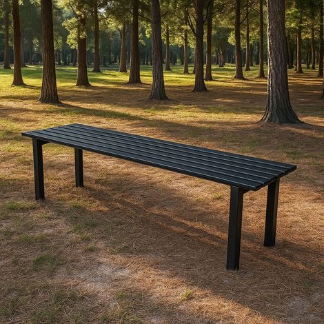 Panca da giardino modello milano in acciaio lunghezza 100 cm