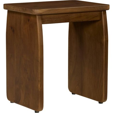 Table de chevet. table d'appoint exotique bois d'acacia noyer - Asha (1/5)