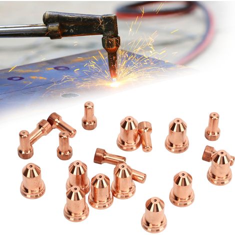 Ensemble de 20 pièces de consommables pour torche plasma PT80 IPT-80 PTM-80, électrode 52558, buse 51311, pointe P1.3. (1/5)