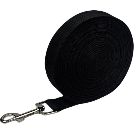 Longe pour Chien en Nylon Résistant, 3m, Laisse Chien Longue avec Poignée Rembourrée, Mousqueton Rotatif 360°- 3m