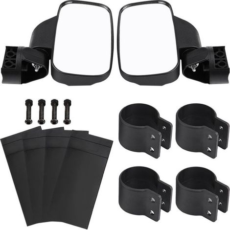 Rétroviseur latéral de moto réglable, conception convexe pour UTV Polaris Ranger RZR Can Am (1/5)