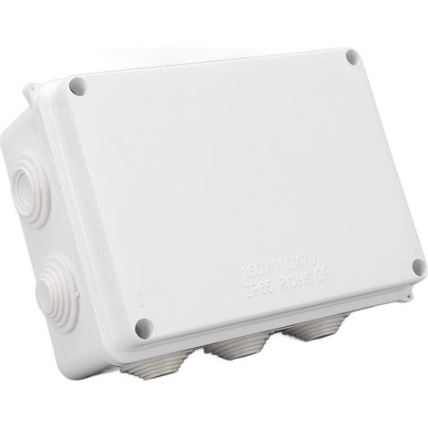 Boîte de raccordement électrique ABS IP65 étanche 150x110x70mm coffret de protection pour extérieur (1/5)