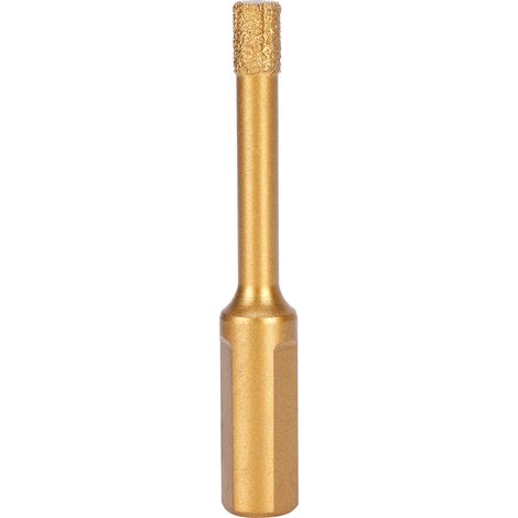 Diamantkernbohrer zum Bohren von Glas, Granit, Porzellan, Keramikfliesen, Marmor und Stein, 6 mm (1/5)