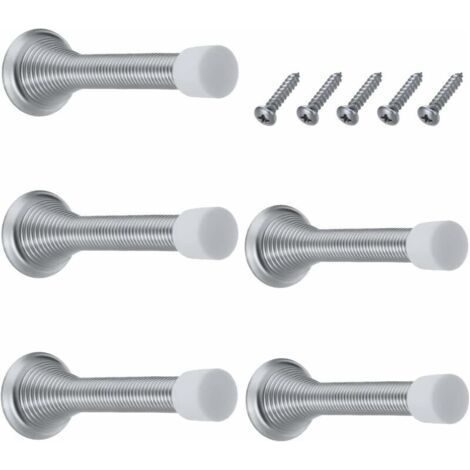 Pack of 6 door block springs, door stopper, door stop, door stopper, wall door stopper for protecting walls and doors for home, school (1/5)