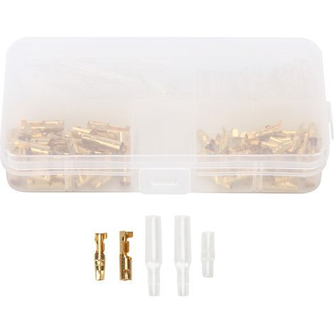 120 mm Crimp-Stecker/Buchsen, 3,9 Stück, sichere und langlebige Isolierung, flammhemmend, Steckklemmen für Drahtverbindungen (1/5)