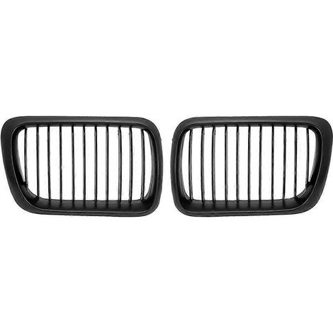 Frontnierengrill für BMW 3er E36 M3 Coupé Limousine 318i - Matt Schwarz - (1/5)