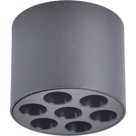 Foco de superficie LED Norna (6W) Negro (1/3)