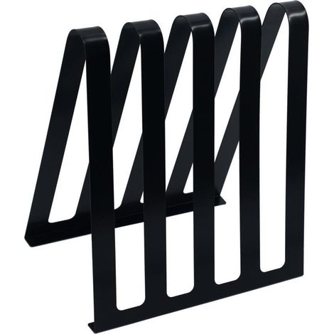 Portariviste metallo nero 4 posti cm 31x22h36