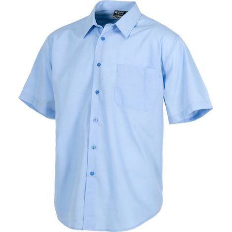 Camisa industrial manga corta WORKTEAM B8100 con costuras reforzadas 42 Celeste (1/3)