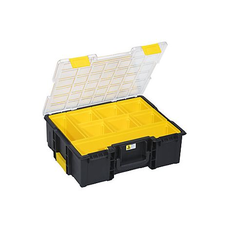 Organizador EuroPlus con 8 contenedores amarillos - 435x350x145 mm (1/2)