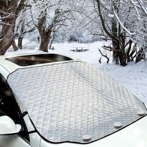 Housse Magnétique Protection Pare Brise Anti Neige Gel Glace 157 x 126 cm