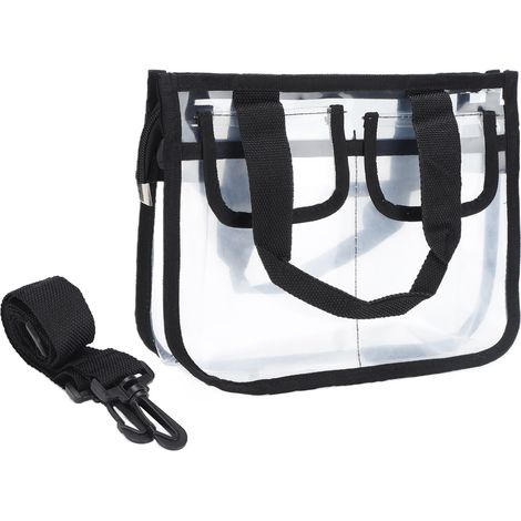 Trousse de toilette transparente en EVA, portable, idéale pour les voyages et les vacances. (1/5)