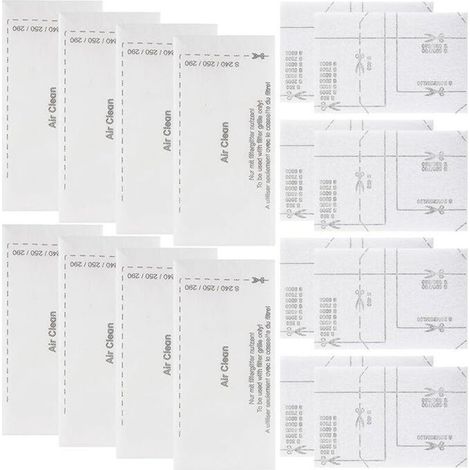 Set mit 8 Luftfiltern und Ersatz-Motorschutzfiltern, kompatibel mit Miele Compact C1 C2, Complete C1-3 und S-Serie (1/4)