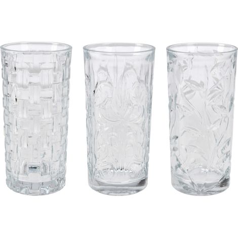 Gemusterte Gläsern, 380 ml, 3er-Set (1/5)