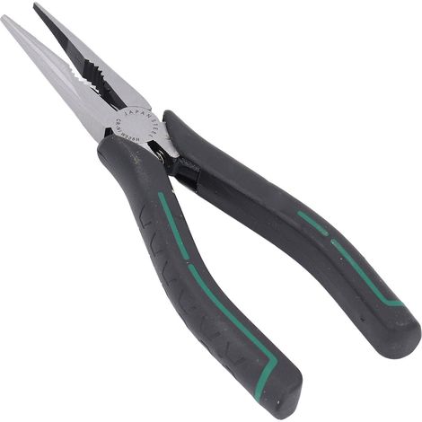 Pince à bec fin miniature de 20 cm (8 po) en CRV long avec poignée antidérapante pour la fabrication de bijoux et les projets d'artisanat artistique (1/5)