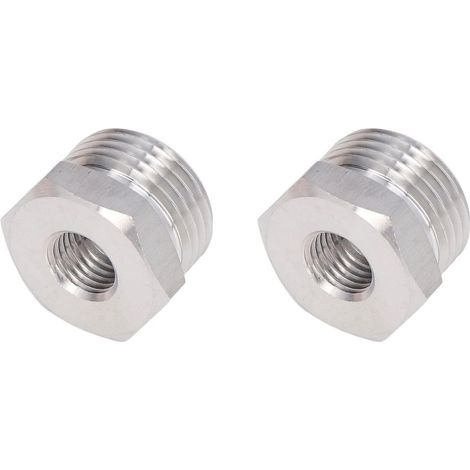 304 Stainless Steel Adapter, G5/8 Male Thread to 1/4MFL Female Thread Connector for Brewing and Pneumatic Equipment (1/5)