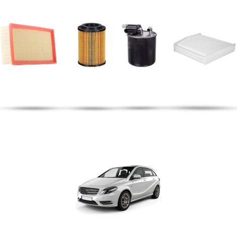 Kit tagliando 4 filtri compatibile con Mercedes Classe B (W246+W242) B200 CDI 1.8 100kw Dal 2011 (1/5)