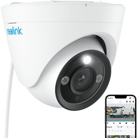 Reolink 12MP PoE Dome Überwachungskamera mit 24/7 Farbige Nachtsicht, Personen-/Autoerkennung, 2-Wege-Audio