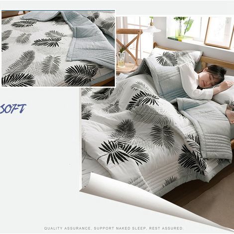 Couette d'été légère en coton lavable pour climatiseur, 200x230cm - Enfants et adultes