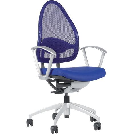 Chaise tournante Open Base 10 bleu royal (1/4)